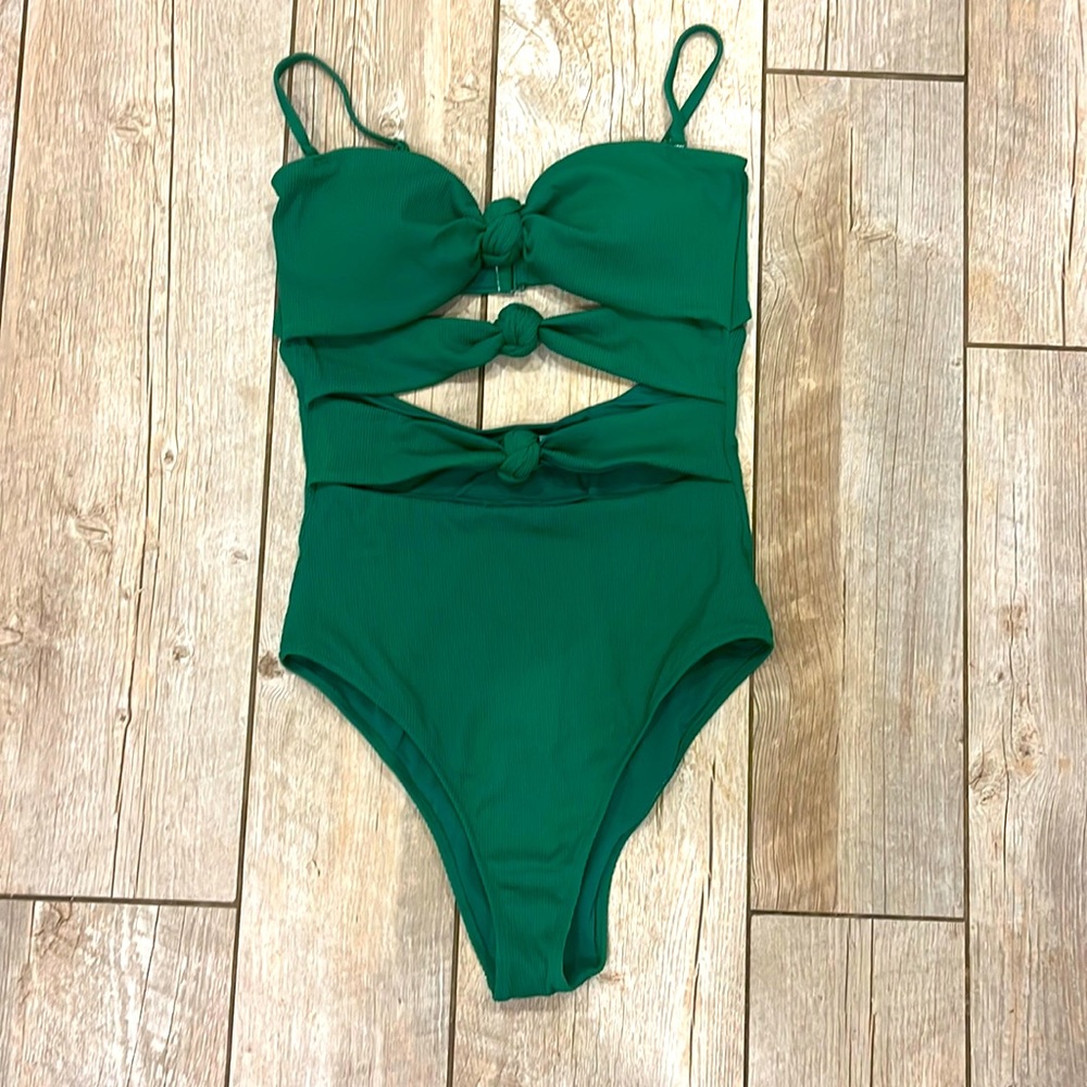 American Eagle Medium Long Green One Piece swimming suit